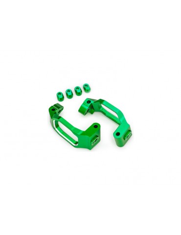 Traxxas Caster blocks, aluminum (green-anodized), pair