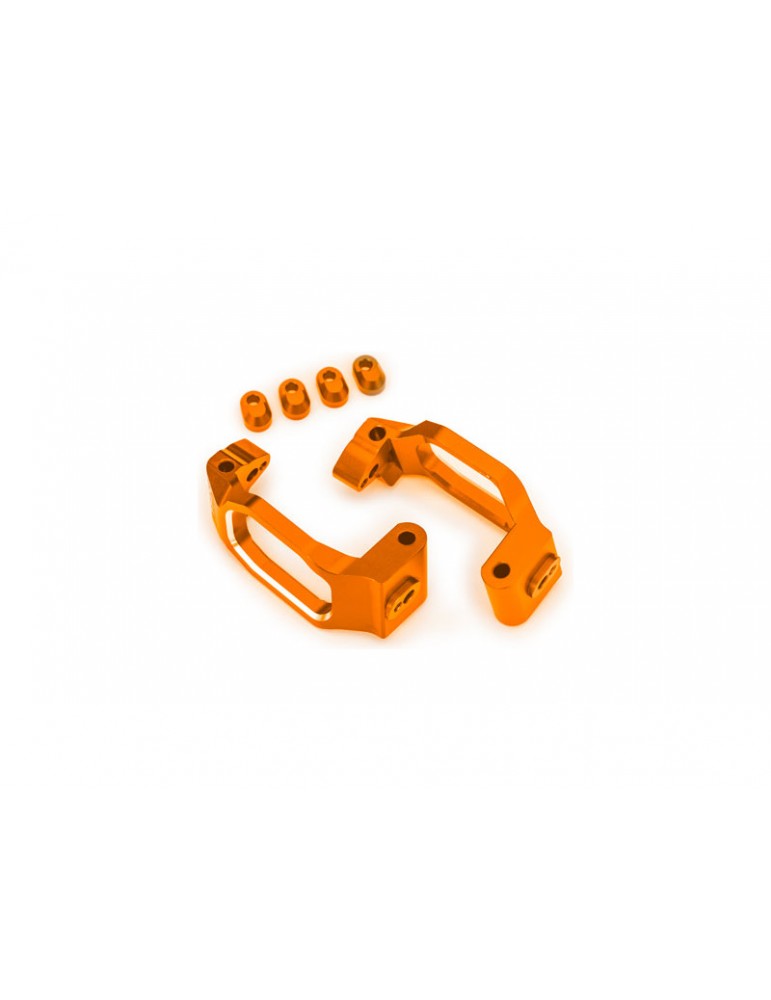 Traxxas Caster blocks, aluminum (orange-anodized), pair