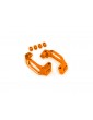 Traxxas Caster blocks, aluminum (orange-anodized), pair