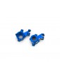 Traxxas Steering blocks, aluminum (blue-anodized), pair