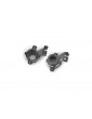 Traxxas Steering blocks, aluminum (gray-anodized), pair