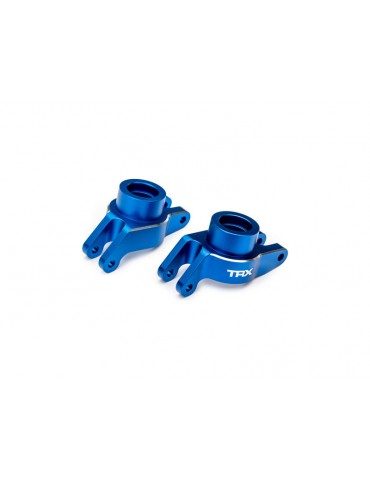 Traxxas Carriers, stub axle (blue-anodized aluminum) (rear) pair