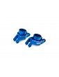 Traxxas Carriers, stub axle (blue-anodized aluminum) (rear) pair
