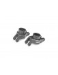 Traxxas Carriers, stub axle (gray-anodized aluminum) (rear) pair