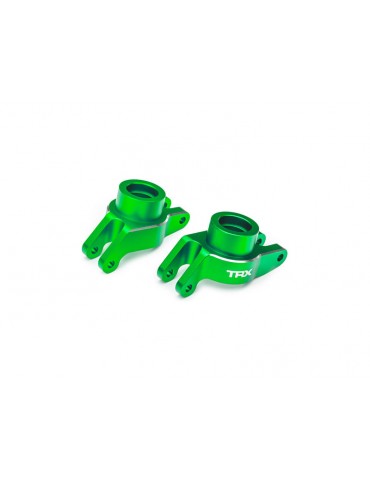 Traxxas Carriers, stub axle (green-anodized aluminum) (rear) pair