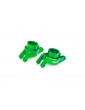 Traxxas Carriers, stub axle (green-anodized aluminum) (rear) pair