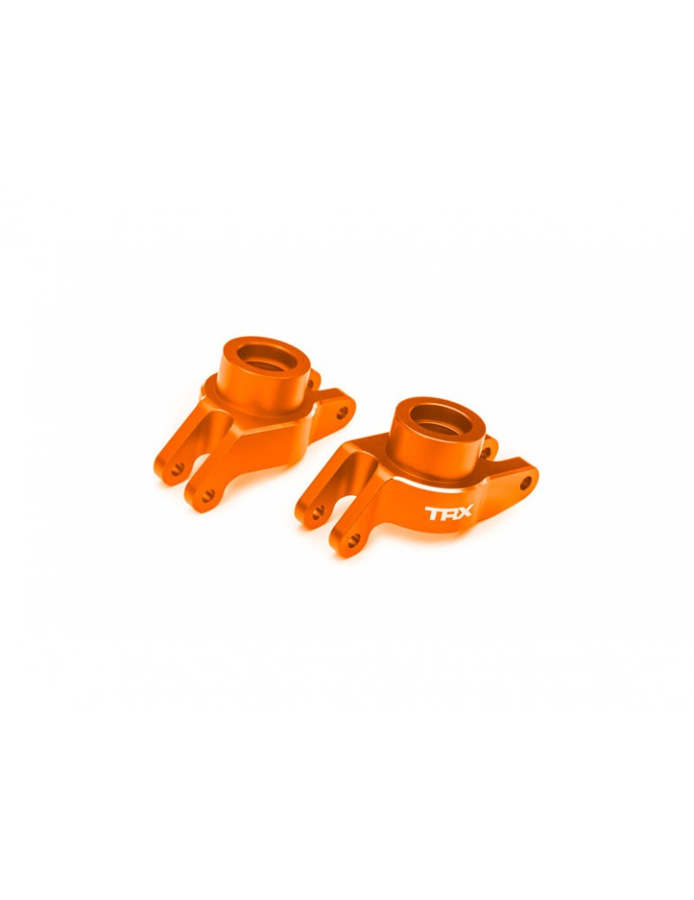 Traxxas Carriers, stub axle (orange-anodized aluminum) (rear) pair