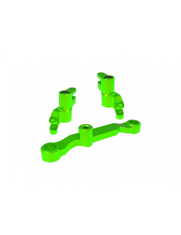Traxxas Steering bellcranks, draglink, aluminum (green)