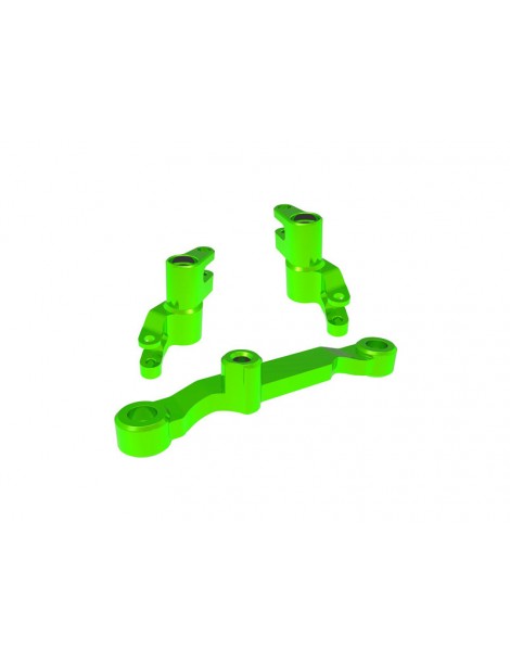 Traxxas Steering bellcranks, draglink, aluminum (green)