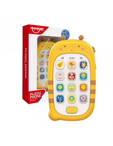 Huanger HE0536 toy phone with recording function (yellow)