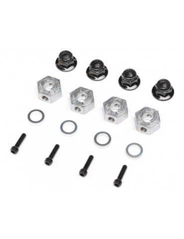 Axial 12mm Hex Hub Set (4): AXP8