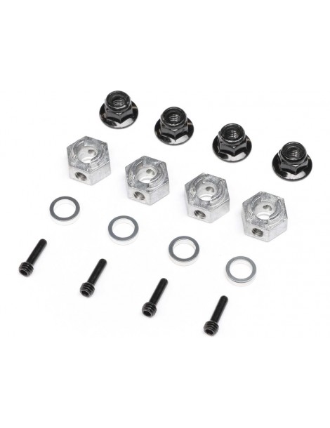 Axial 12mm Hex Hub Set (4): AXP8