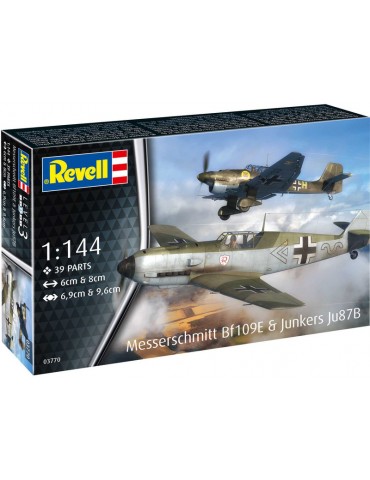 Revell Messerschmitt Bf109E, Junkers Ju87B Stuka (1:144)