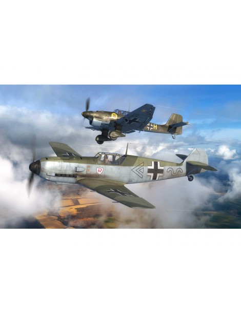 Revell Messerschmitt Bf109E, Junkers Ju87B Stuka (1:144)