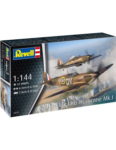 Revell Supermarine Spitfire Mk.Ia, Hawker Hurricane Mk.I (1:144)