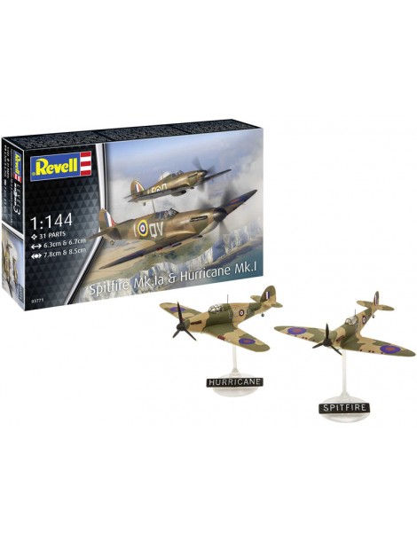Revell Supermarine Spitfire Mk.Ia, Hawker Hurricane Mk.I (1:144)
