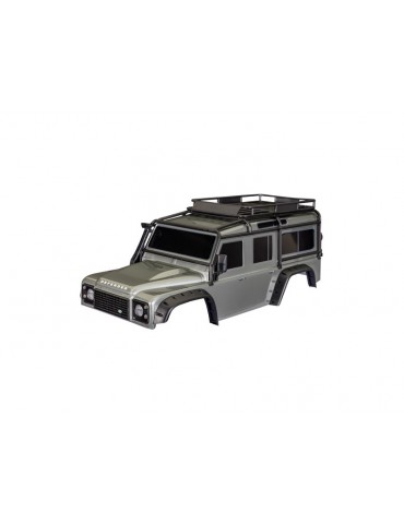 Traxxas Body, Land Rover Defender, complete (silver)