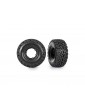 Traxxas Tires & wheels 2.2/3.2, black wheels, Maxx Slash belted tires (requires 10274 & 10276) (2)