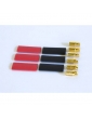 Plug 6mm gold male / female - 3 poros (ORI40014)