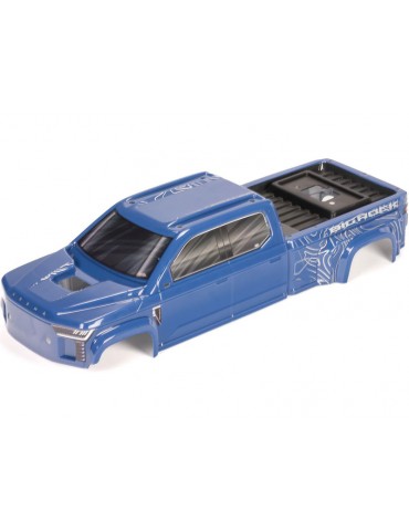 Arrma Clipless Painted Decaled Trimmed Body, Blue: Big Rock