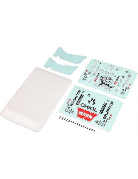 Axial Body Panel Set, Clear: Gilamon AXP8