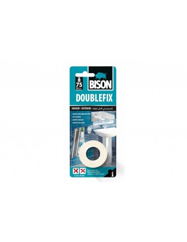 Dvipusė lipni juosta BISON DOUBLEFIX 19mm x 1,5m