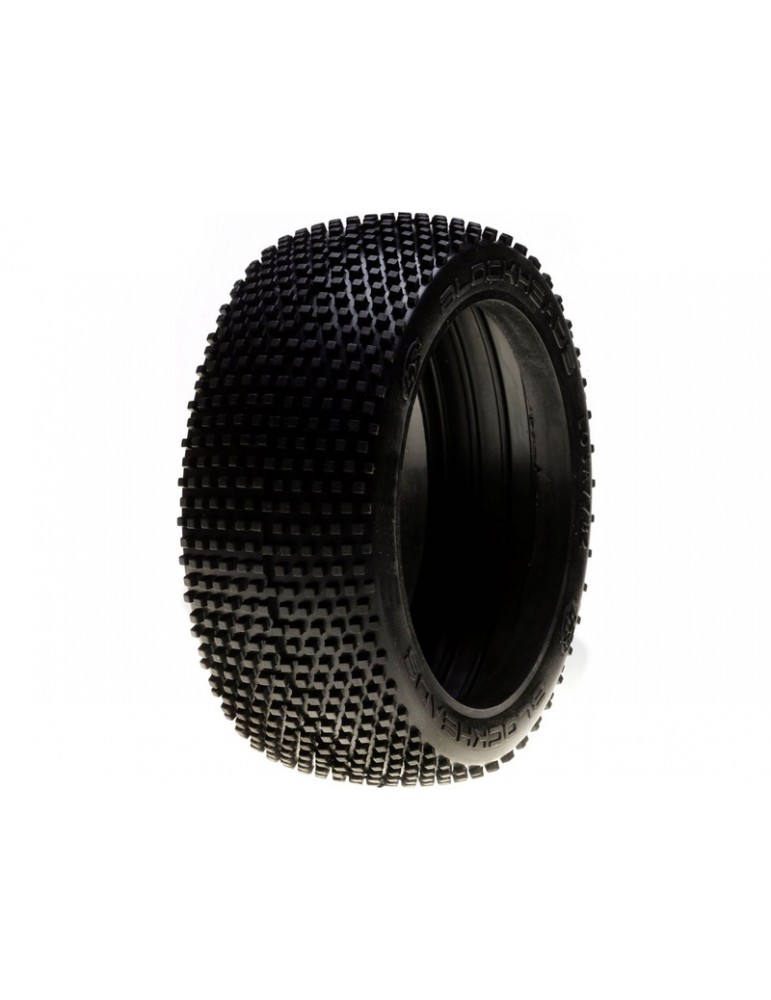 Losi 1/8 Blockhead G2 Buggy Tire w/ Inserts, Red (2)