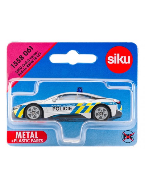 SIKU Czech Edition policijos automobilis BMW i8 LCI
