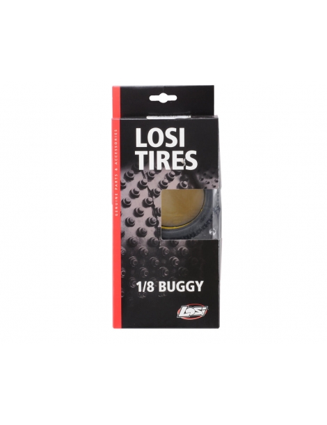 Losi 1/8 Eclipse Buggy padangos su įdėklais (raudona) (2)