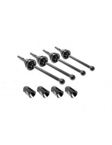 Traxxas Driveshafts, steel constant-velocity (assembled) (4)