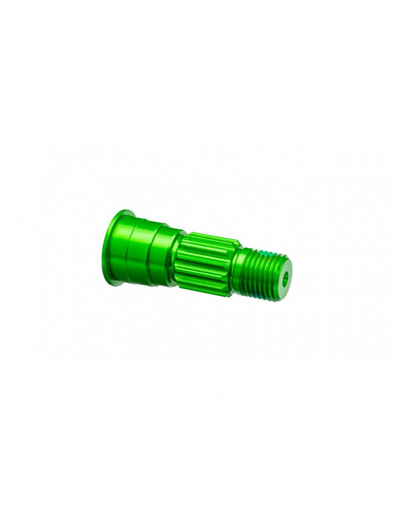 Traxxas Stub axle, front, aluminum (green-anodized)