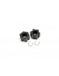 Traxxas Wheel hubs, hex, front (2)/ hex clips (2)