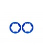 Traxxas Beadlock rings, front, blue 3.5" (2)
