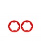 Traxxas Beadlock rings, front, red 3.5" (2)