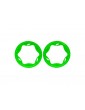 Traxxas Beadlock rings, rear, green 3.9" (2)