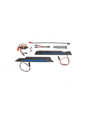 Traxxas LED light kit, blue, complete (underbody)