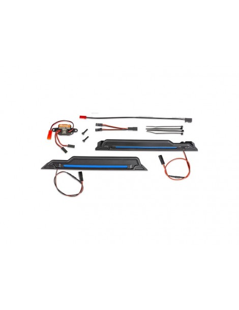 Traxxas LED light kit, blue, complete (underbody)