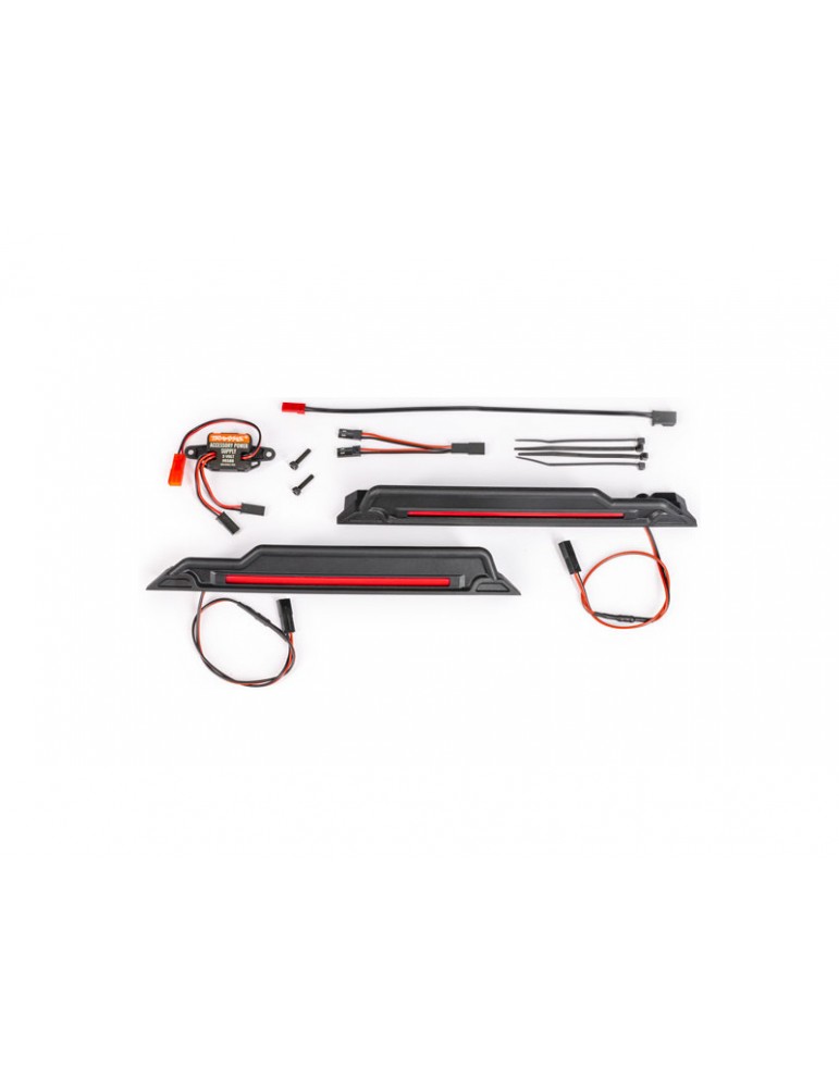 Traxxas LED light kit, red, complete (underbody)