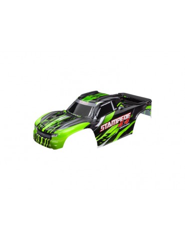 Traxxas Body, Stampede 4X4 Brushless, green (for clipless mounting)