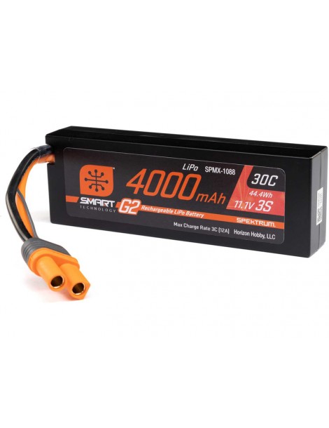 Spektrum 11.1V 4000mAh 3S 30C Smart G2 Hardcase LiPo akumuliatorius: IC5