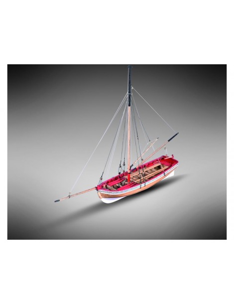 Model Shipways MS1457 XVIII a. Longboat laivo modelio rinkinys 1:48 mastelio