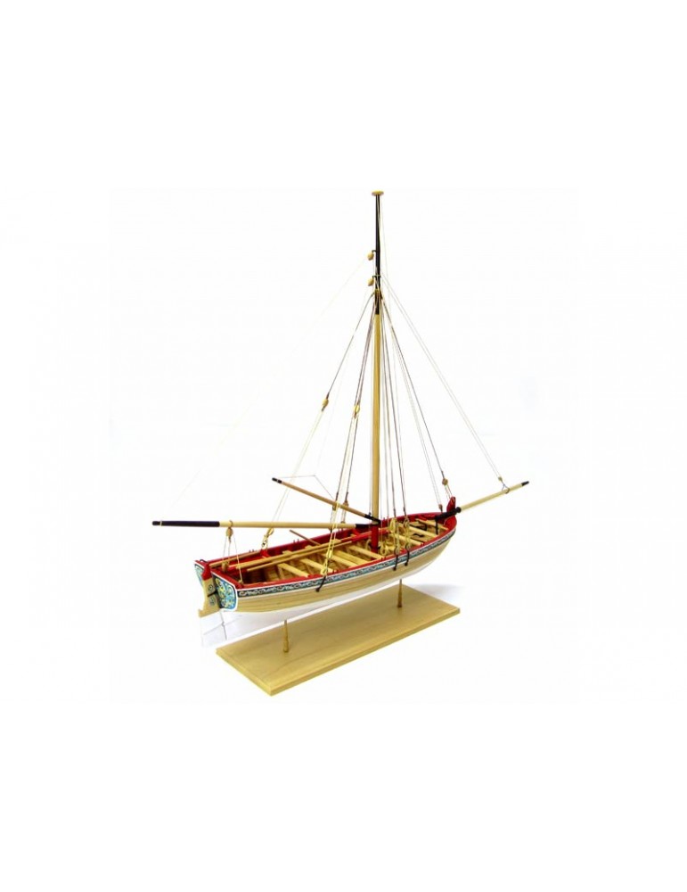 Model Shipways MS1457 XVIII a. Longboat laivo modelio rinkinys 1:48 mastelio