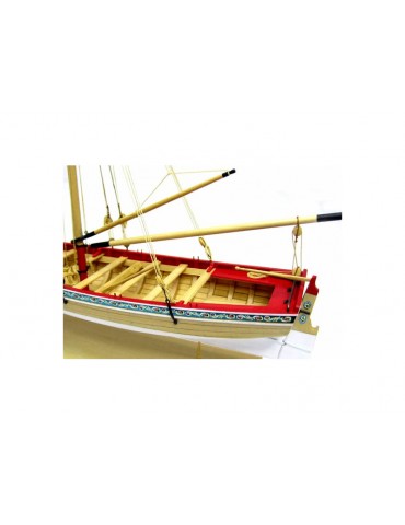 Model Shipways MS1457 XVIII a. Longboat laivo modelio rinkinys 1:48 mastelio
