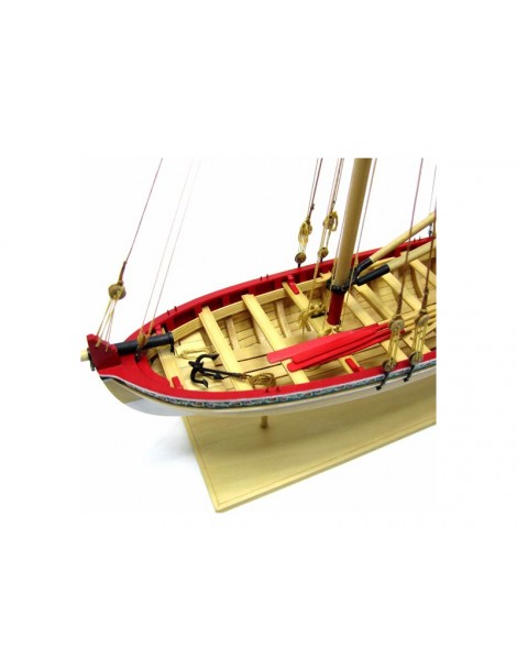 Model Shipways MS1457 XVIII a. Longboat laivo modelio rinkinys 1:48 mastelio