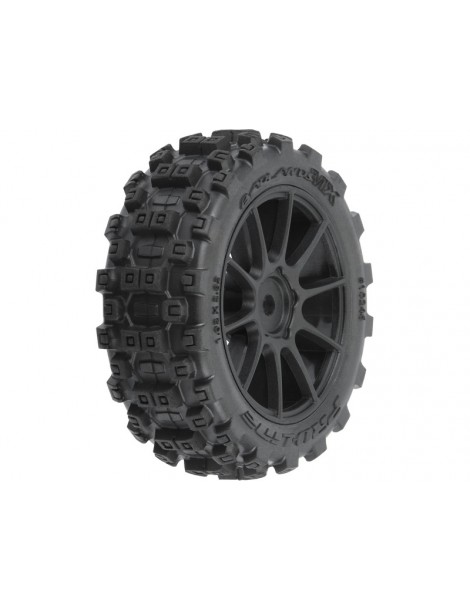 Pro-Line Badlands MX 1,9" Buggy padangos MTD Mach-10 juodi ratai: Typhon GROM