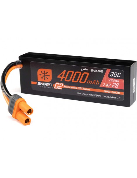 Spektrum Smart G2 LiPo 7.4V 4000mAh 30C IC5
