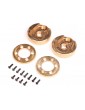 Axial Portal Cover and Weights, Brass (122.4g,34.6g ea), AF16P: AXP8