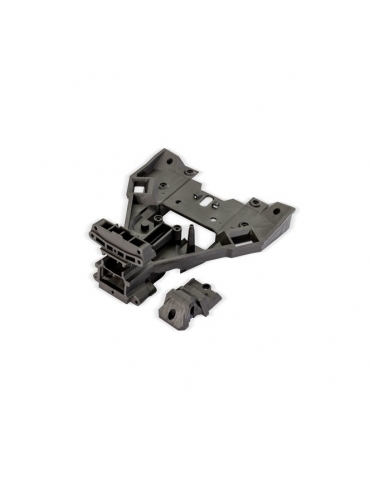 10934-Traxxas Bulkhead, front (lower)/ cap