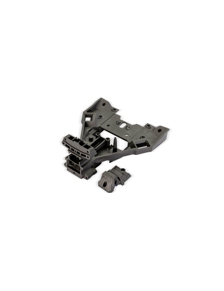 10934-Traxxas Bulkhead, front (lower)/ cap