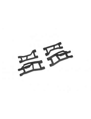 Traxxas Suspension arms, front, black (for use with 10790)